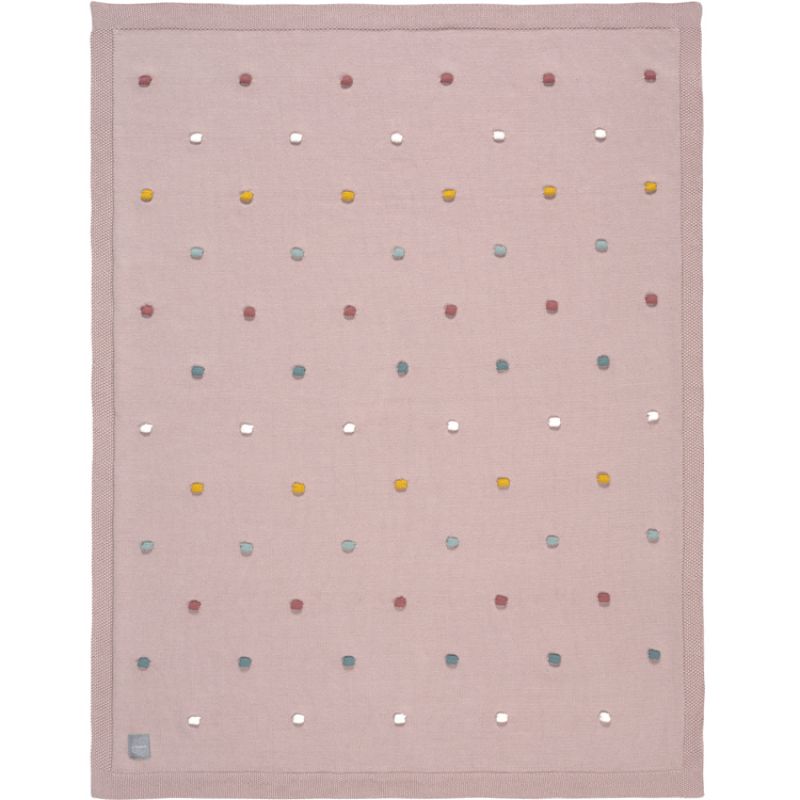 Couverture en coton bio Cozy Home Rose (80 x 110 cm) Lässig
