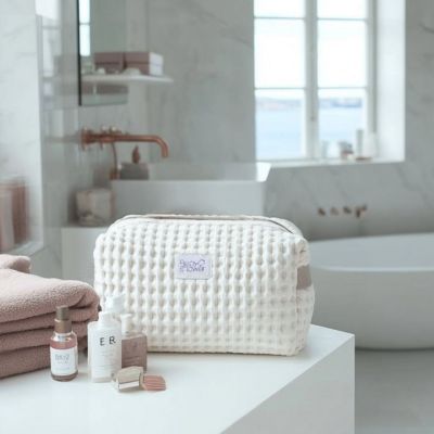 Trousse de toilette Camila Gofre Vanilla