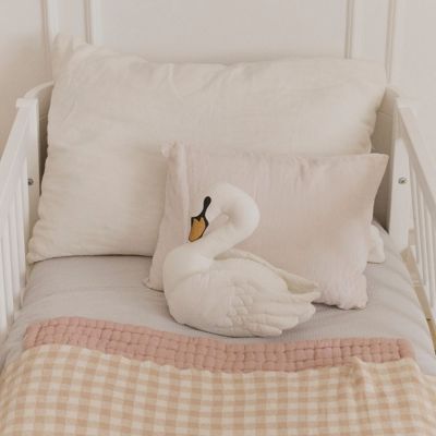 Couverture bébé tricotée Vichy Rose (80 x 100 cm)