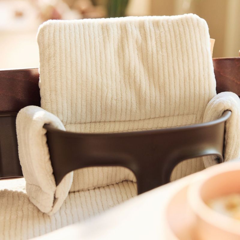 Assise pour chaise haute Stokke Cloudy Rib Oatmeal Jollein Ambiance 5