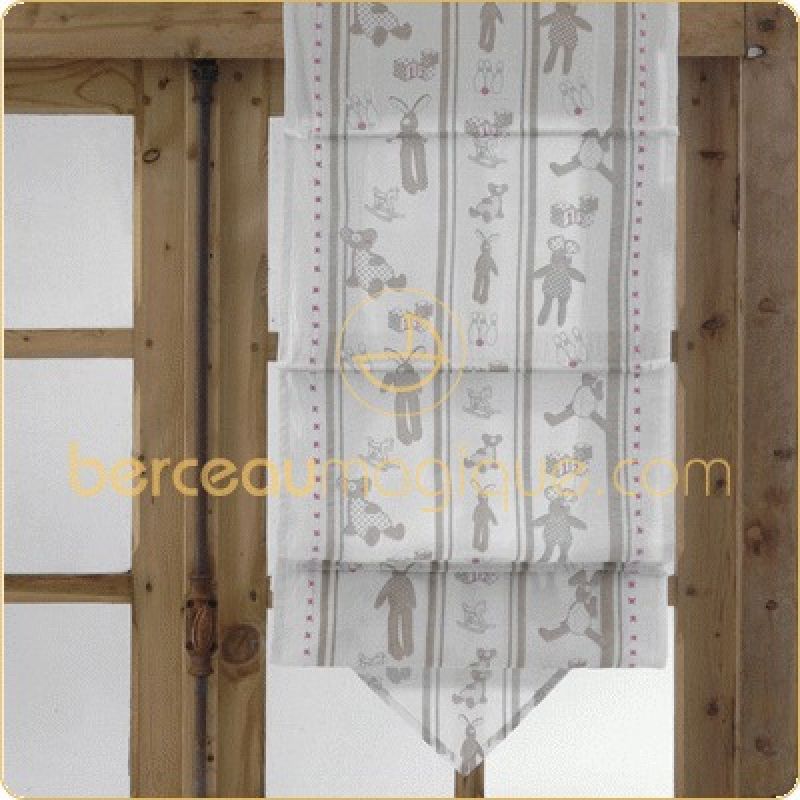 Store rose Mes doudous (45 x 160 cm) Amadeus Les Petits