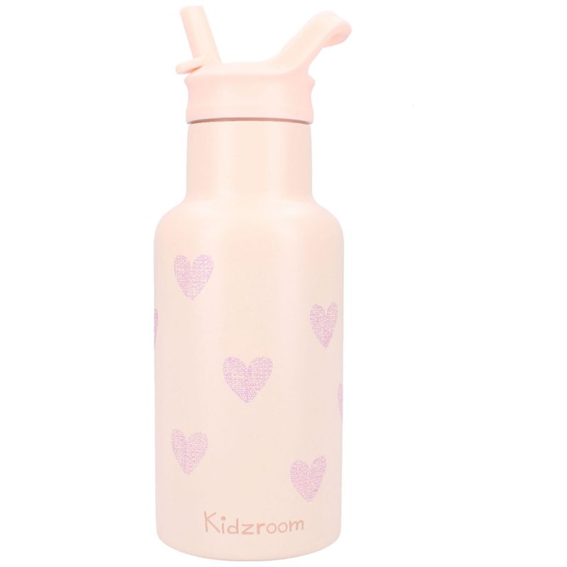 Gourde Cœurs rose (350 ml) Kidzroom Produit 1