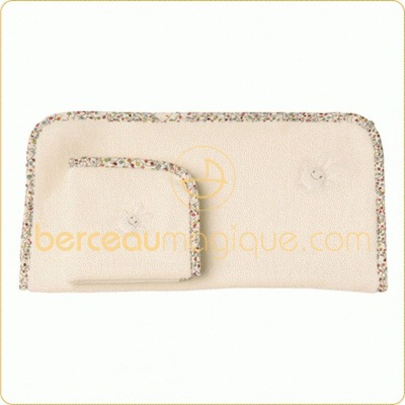 Lot de 2 petites serviettes Ange lapin Liberty Trousselier