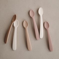 Lot de 2 cuillères en silicone Shifting sand-Blush