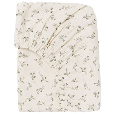 Drap housse Olive Bloom (70 x 140 cm) Babyshower