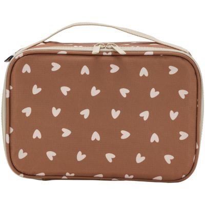 Lunch bag isotherme Cœurs Beige