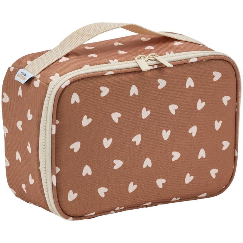 Lunch bag isotherme Cœurs Beige Atelier Wagram Produit 1