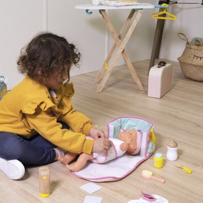 Sac à langer Nursery - Janod - Accessoire pour jouer à la poupée