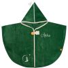 Poncho de bain dino vert forêt personnalisable (0-5 ans) L'oiseau bateau Produit 1