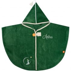 Cape de bain dino vert forêt personnalisable (0-5 ans) - L'oiseau bateau