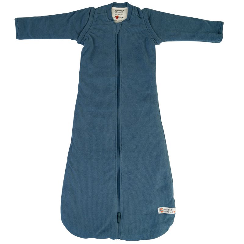 Gigoteuse chaude à manches Hopper Rib bleu TOG 3,3 (80 cm) Lodger