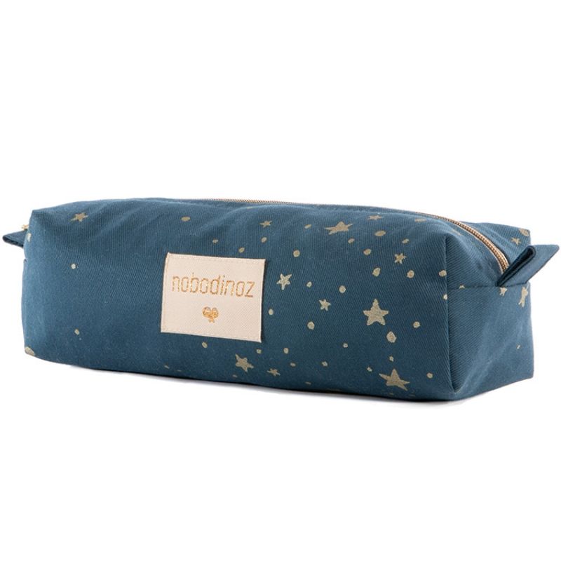 Trousse scolaire Too cool Gold Stella bleue Nobodinoz