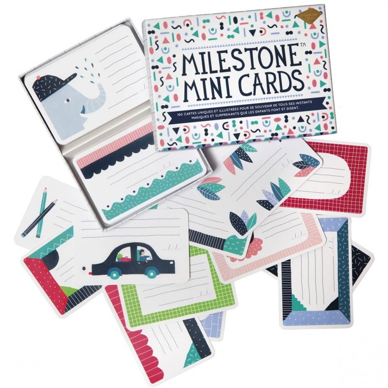 100 mini cartes souvenirs de mots et expressions Milestone