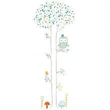 Sticker spécifique arbre chouette Woodland by Lizzie Mackay   par Lilipinso