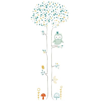 Sticker spécifique arbre chouette Woodland by Lizzie Mackay   par Lilipinso