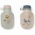 Variation Ecru, vert d'eau, orange du produit Lot de 2 gourdes réutilisables Lizzie Sea Creature (150 ml) de la marque Liewood