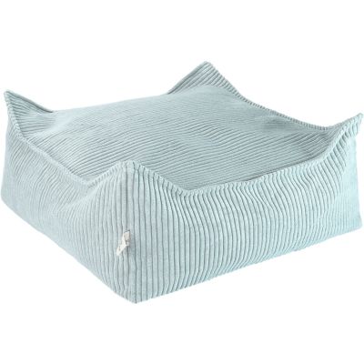 Pouf Ottoman Square Peppermint velours côtelé  par Wigiwama