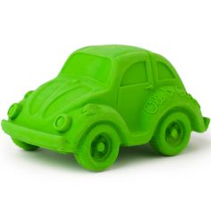 Petite voiture Coccinelle latex d'hévéa verte