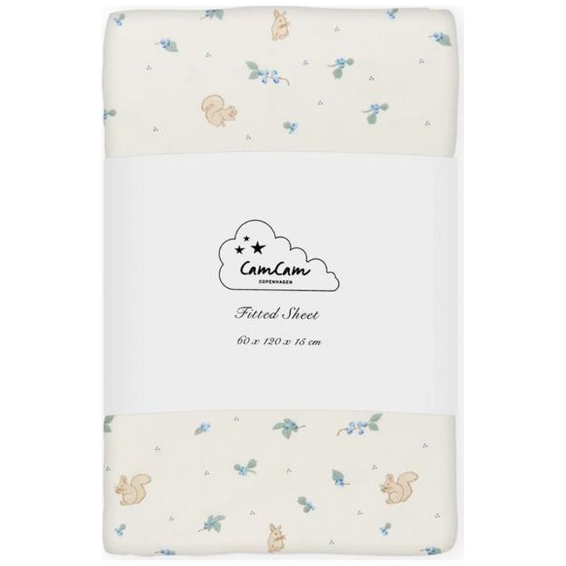 Drap housse Blueberries (60 x 120 cm) Cam Cam Copenhagen Produit 1