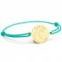 Bracelet cordon Lune personnalisable (plaqué or) - Petits trésors