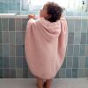 Poncho de bain Terry vieux rose blush (9-36 mois)  par Bemini