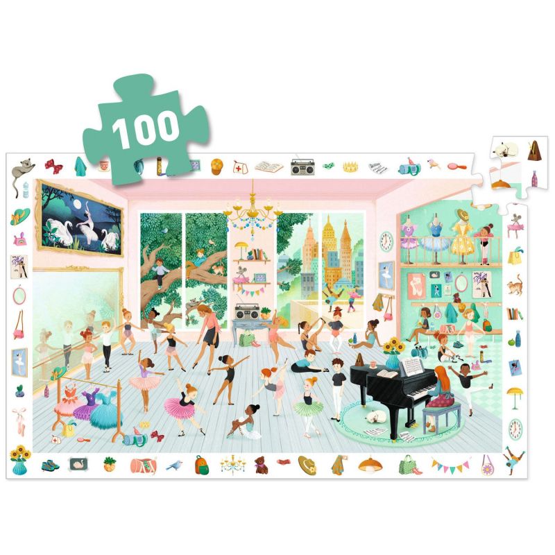 Puzzle d'observation L'école de danse (100 pièces) Djeco Produit 4