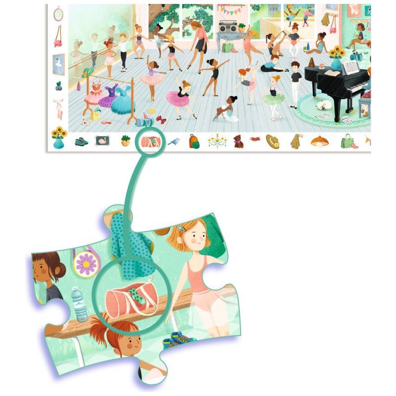 Puzzle d'observation L'école de danse (100 pièces) Djeco Produit 6