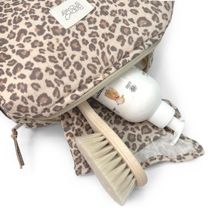 Trousse de toilette Camila Wild Print Babyshower Produit ouvert 3