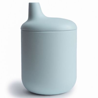 Mushie - Tasse à bec en silicone Powder Blue