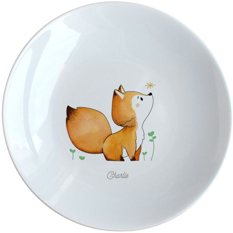Assiette en porcelaine Renard (personnalisable) Gaëlle Duval