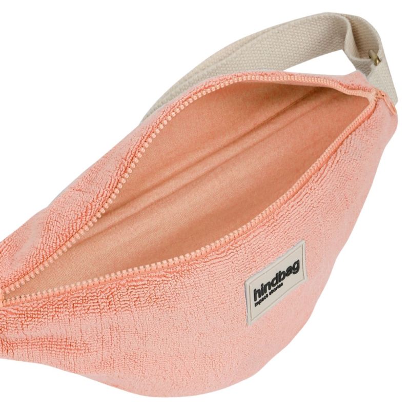Sac banane Olivia en éponge Rose Hindbag Produit ouvert 4