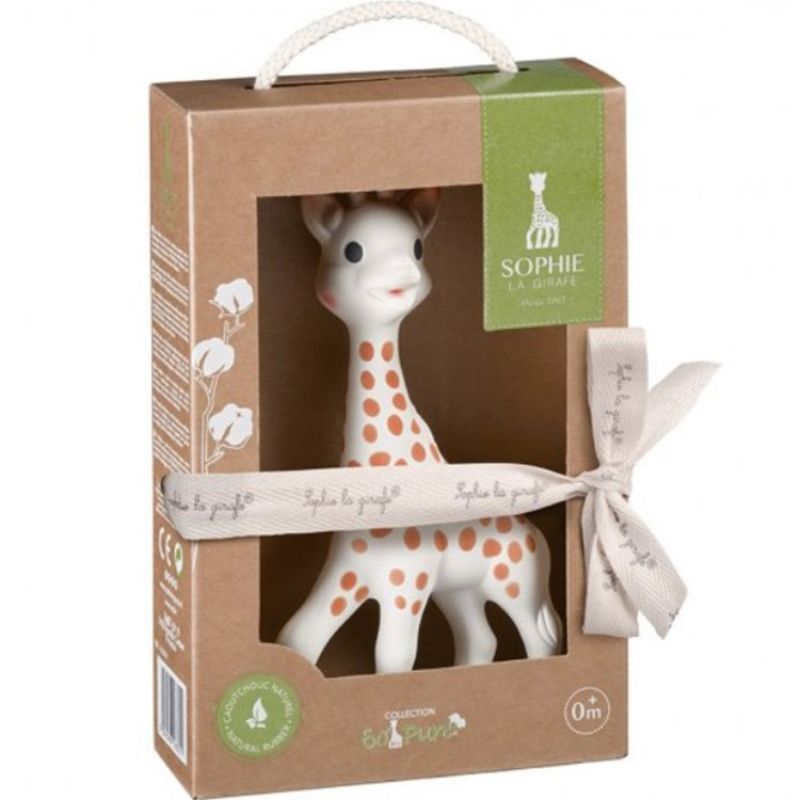 Sophie la girafe en caoutchouc naturel So'pure (18 cm) - Reconditionné Sophie la girafe