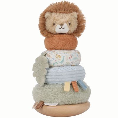 Lion à empiler doudou et bois Safari Friends Little Dutch