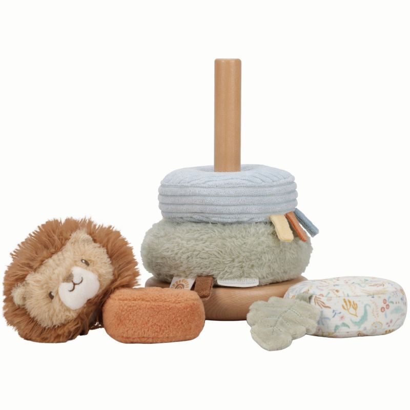 Lion à empiler doudou et bois Safari Friends Little Dutch Produit 3