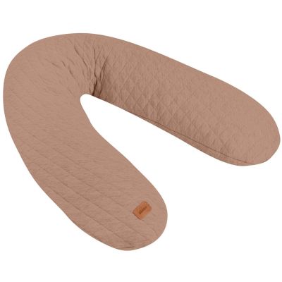 Coussin de grossesse et allaitement Big Flopsy Fleur de coton Cacao