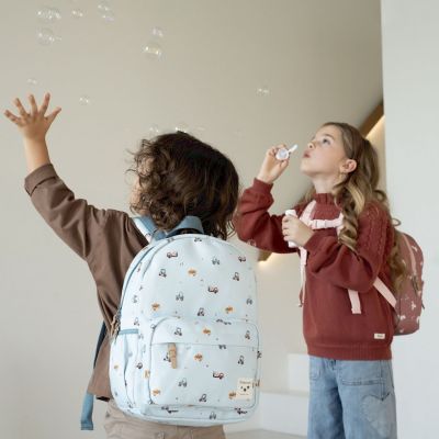 Sac à dos enfant Little Story Véhicules bleu (36 cm)