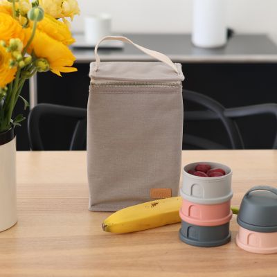 Sac isotherme Canvas gris perle (0,28 L)