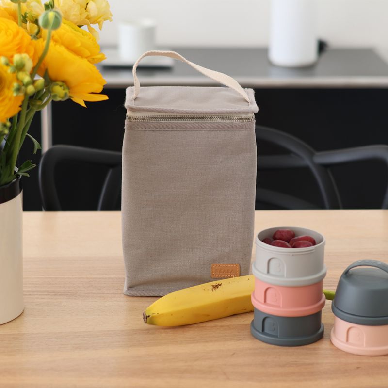 Sac isotherme Canvas gris perle (0,28 L) Béaba Ambiance 2