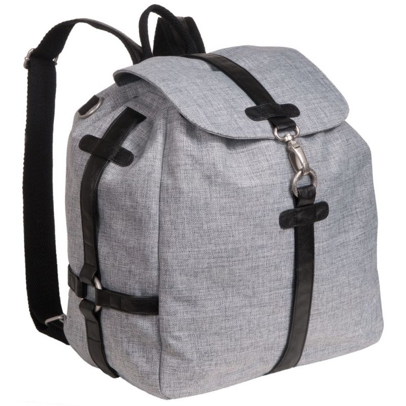 Sac à dos à langer Green Label Noir chiné Lässig