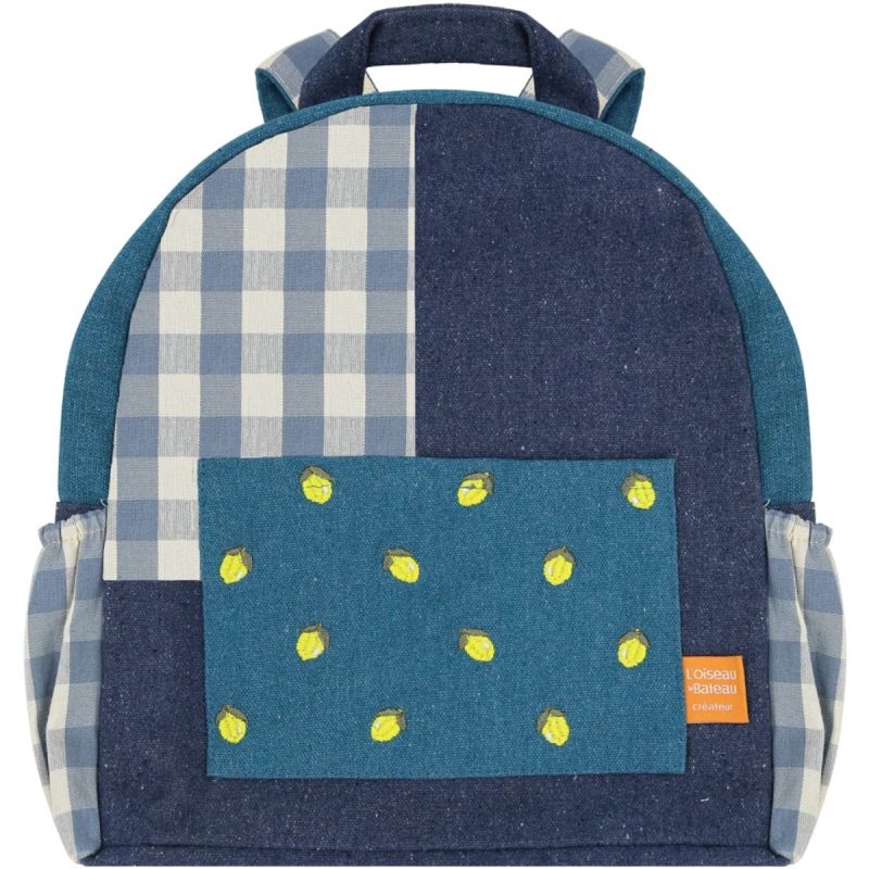 Sac à dos Citron Bleu Nuit (personnalisable) L'oiseau bateau