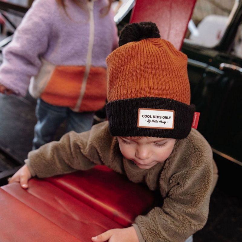 Bonnet Color Block Blacky (2-5 ans) Hello Hossy Ambiance 3