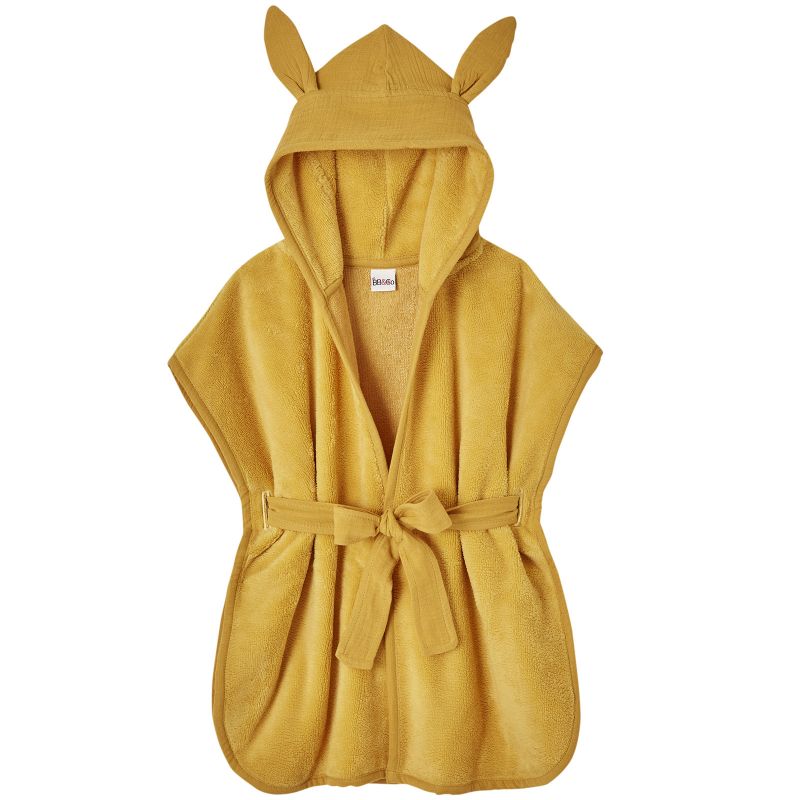 Peignoir de bain Soft Bambou moutarde (0-2 ans) BB & Co