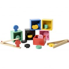 Jeu de tri en bois avec pinces - Oxybul