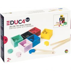 Jeu de tri en bois avec pinces