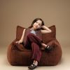 Fauteuil Club Teen Warm Hazel molletonné Wigiwama Ambiance 3