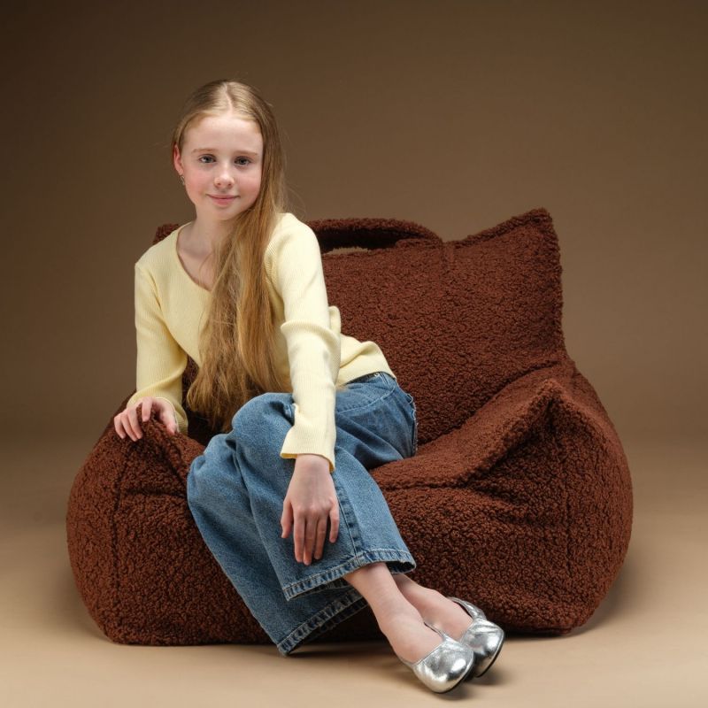 Fauteuil Club Teen Warm Hazel molletonné Wigiwama Ambiance 4