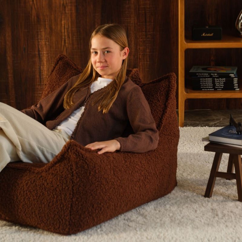 Fauteuil Club Teen Warm Hazel molletonné Wigiwama Ambiance 5