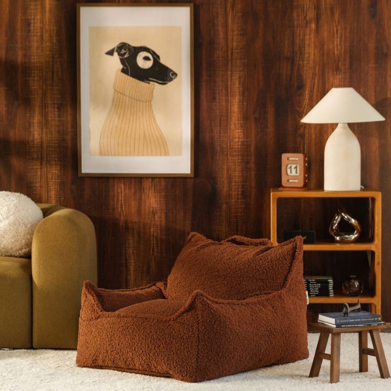 Fauteuil Club Teen Warm Hazel molletonné Wigiwama Ambiance 7