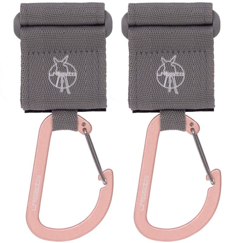 Attaches poussette pour sac à langer avec mousqueton Casual gris Lässig