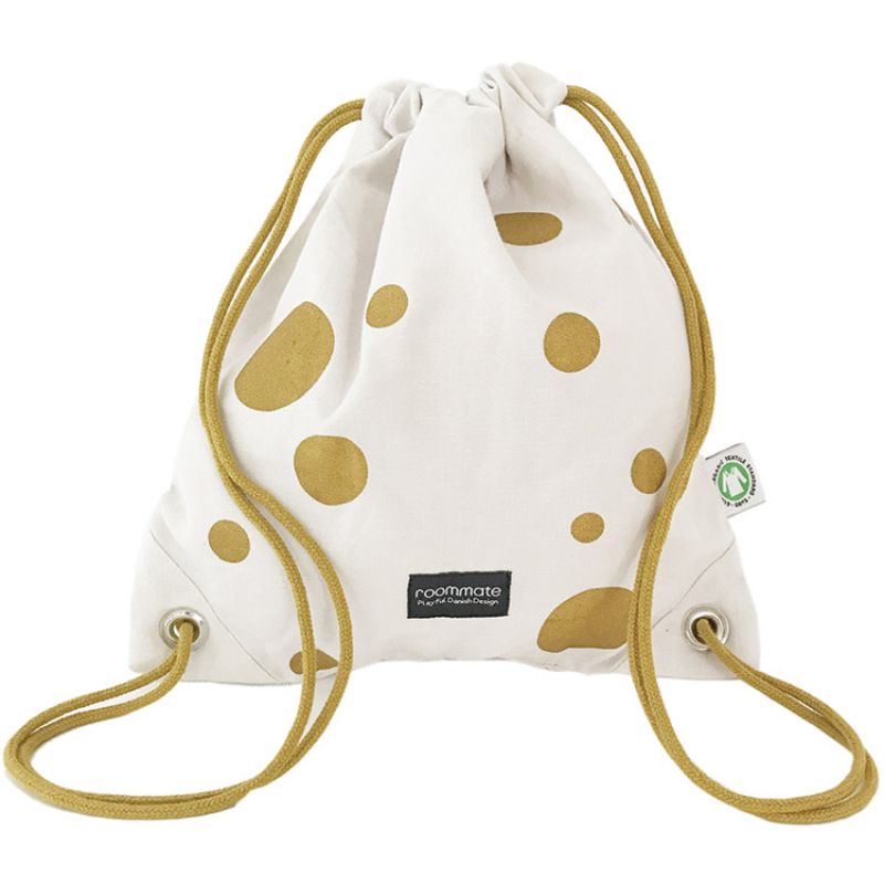 Sac à ficelles pois dorés Golden dots Roommate